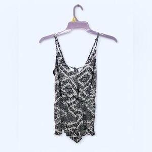 Black and white Love Tree romper size medium